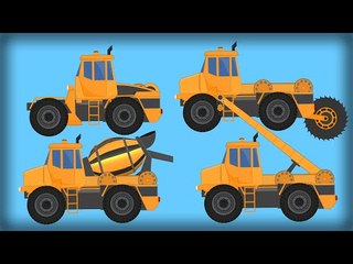Transformers | Crane | Cement Mixer | Road Cutter