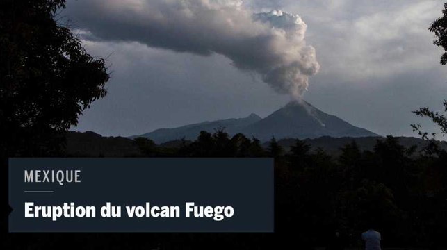 Timelapse du volcan Fuego en éruption à Colima au Mexique