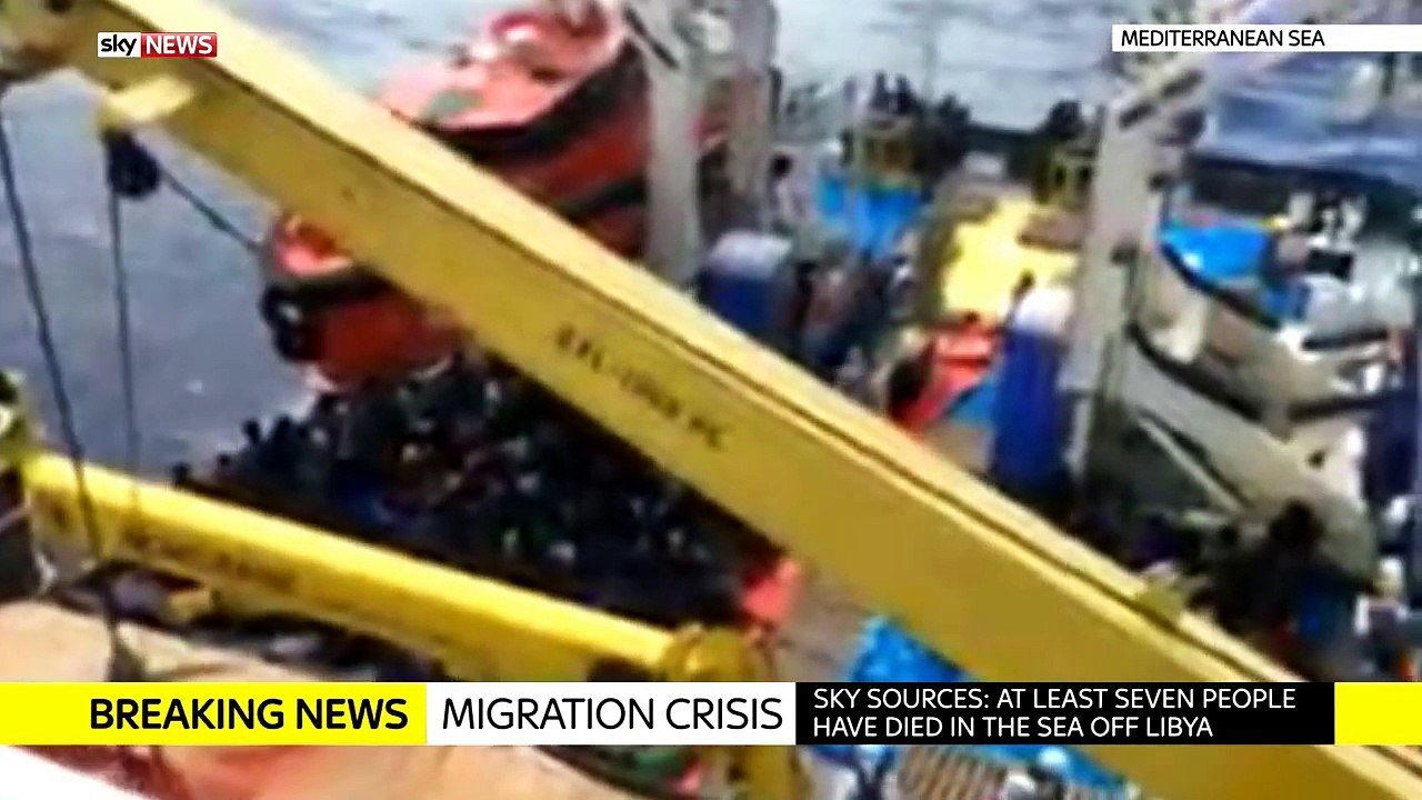 On Board Rescue Boat In The Mediterranean-