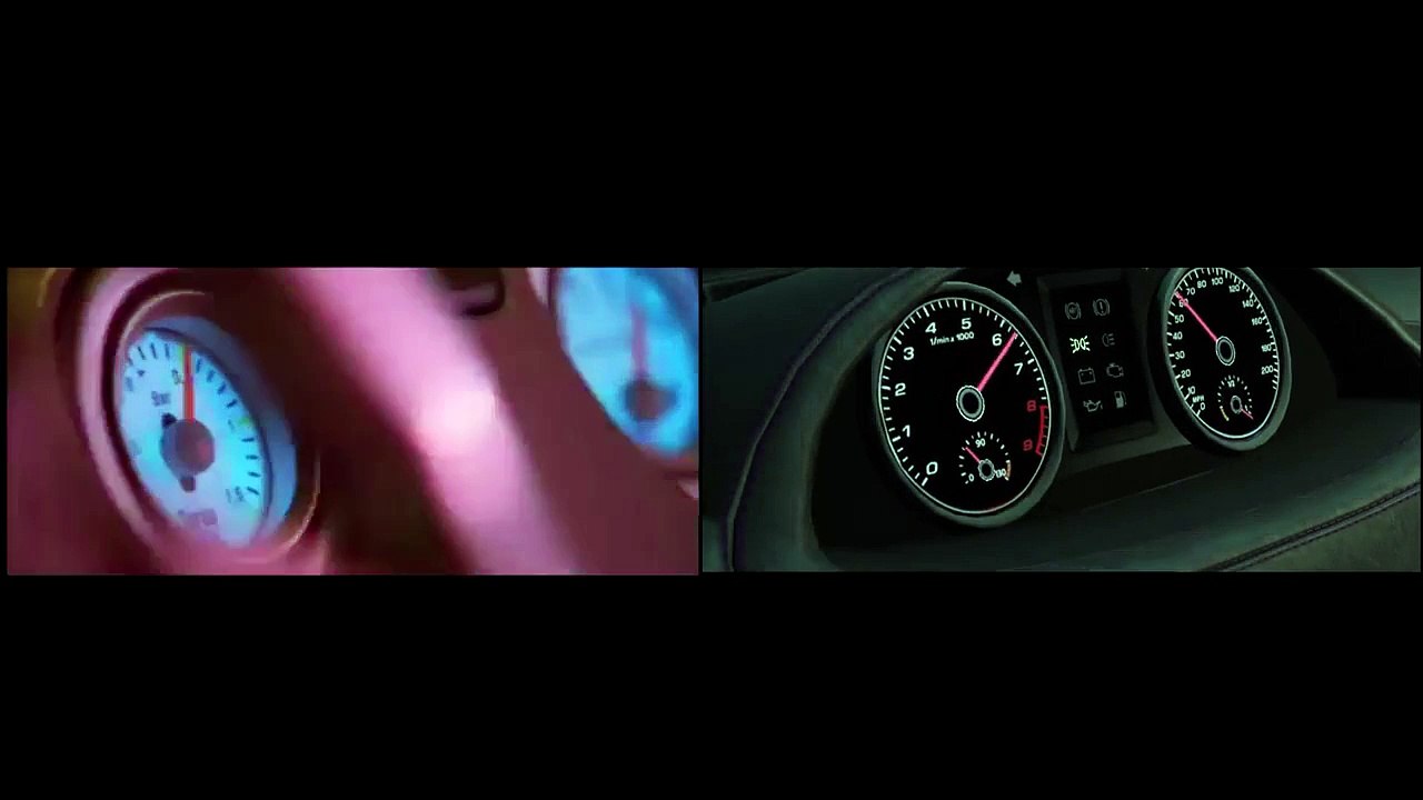 Side-by-Side 2 Fast 2 Furious Pink Slip Race Recreated in GTA 5 Comparison!