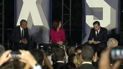 Obama and DiCaprio call for action on climate change