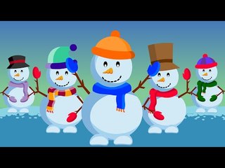 Five Little Snowmen | Nursery Rhyme