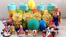 PLAY DOH SURPRISE EGGS with Surprise Toys,Mario Bros,Disney,  Frozen Elsa and Anna,Angry Birds,Disney Tinkerbell