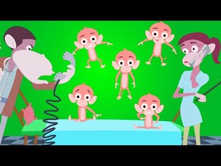 Nursery Rhymes From Oh My Genius - Five little monkeys | Nursery Rhymes