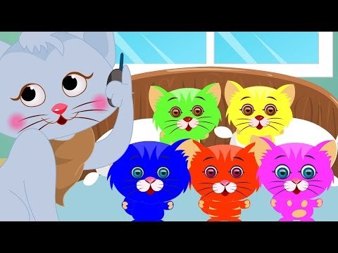 Five Little Kittens | Five Little | Kids Songs With Lyrics For Babies | Nursery Rhymes