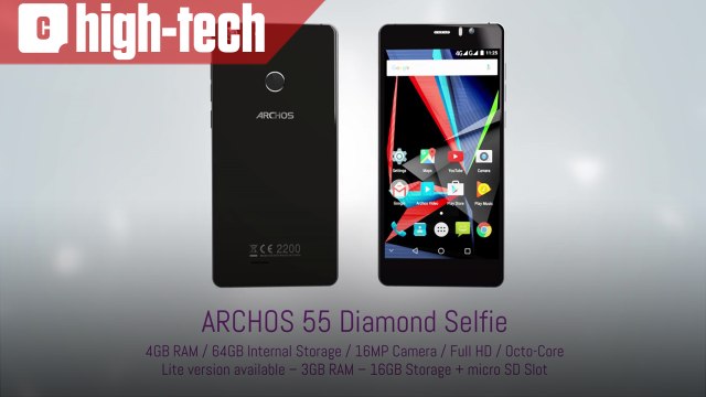 Présentation de l'Archos 55 Diamond Selfie
