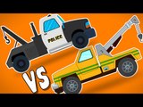 Police Tow Truck VS Tow Truck | Race | Uses Between Tham