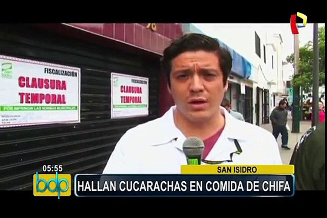 San Isidro: hallan cucarachas en comida de chifa