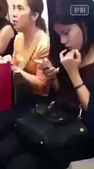 OMG! What the girl is doing???