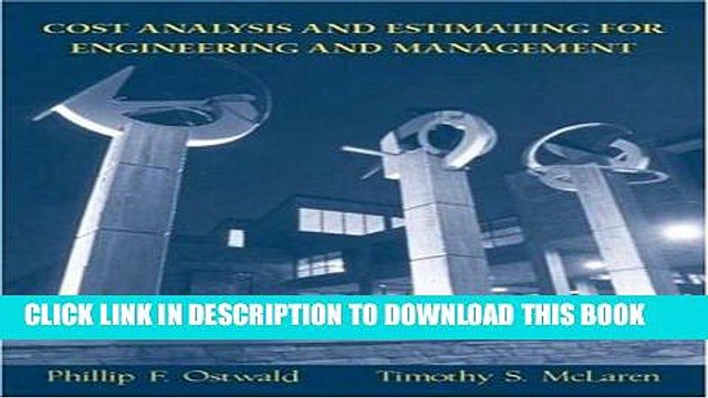 [PDF] Cost Analysis and Estimating for Engineering and Management Full Colection