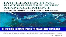[PDF] Implementing Enterprise Risk Management: Case Studies and Best Practices Popular Online