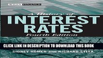 Collection Book A History of Interest Rates, Fourth Edition (Wiley Finance)