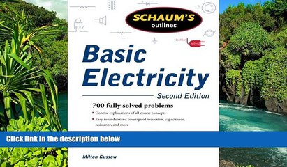 Big Deals  Schaum s Outline of Basic Electricity, Second Edition (Schaum s Outlines)  Free Full