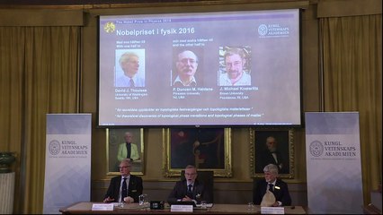 Nobel de Física para tres británicos por investigaciones sobre l