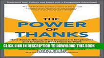 New Book The Power of Thanks: How Social Recognition Empowers Employees and Creates a Best Place