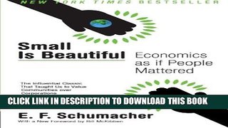 Collection Book Small Is Beautiful: Economics as if People Mattered