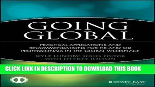 New Book Going Global: Practical Applications and Recommendations for HR and OD Professionals in
