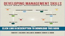 Collection Book Developing Management Skills: What Great Managers Know and Do