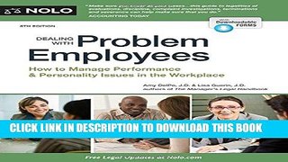 Collection Book Dealing With Problem Employees: How to Manage Performance   Personal Issues in the