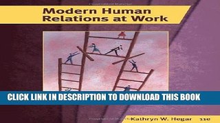 New Book Modern Human Relations at Work