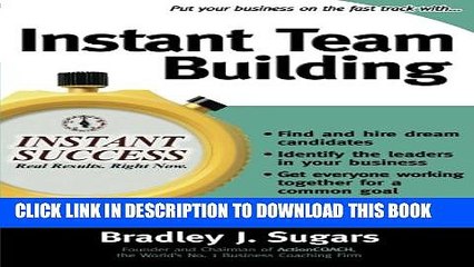 New Book Instant Team Building (Instant Success Series)