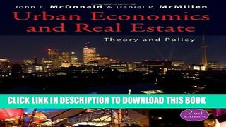 New Book Urban Economics and Real Estate: Theory and Policy