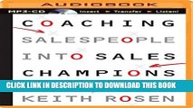 New Book Coaching Salespeople into Sales Champions: A Tactical Playbook for Managers and Executives