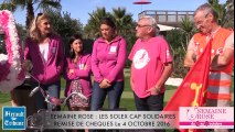 AGDE - LES SOLEX CAP et les Ets OLTRA SOLIDAIRES DE LA SEMAINE ROSE - REMISE DE CHEQUES