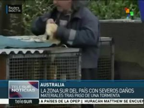 Fuertes lluvias causan estragos en el sur de Australia