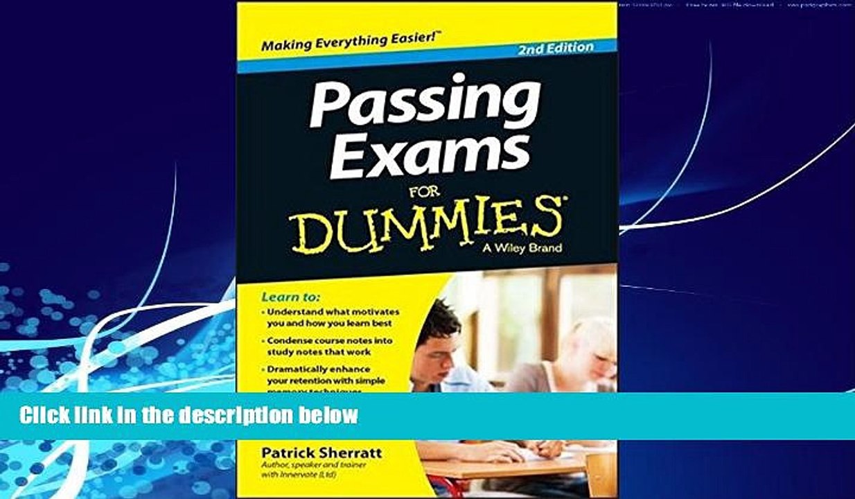 Books to Read  Passing Exams For Dummies  Full Ebooks Best Seller