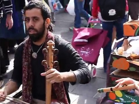 cultures from around the world - Israeli kamancheh player at market, Jerusalem, Israel Episode 2