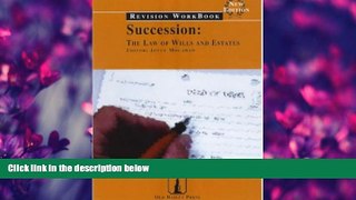complete  Succession: Revision Workbook: The Law of Wills and Estates (Old Bailey Press Revision
