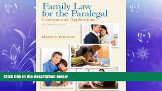 FAVORITE BOOK  Family Law for the Paralegal: Concepts and Applications (2nd Edition)