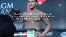 UFC welterweight Michael Graves removed from UFC Fight Night 100 bout after arrest for battery