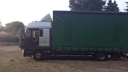 Arrivée d'Obi, un mâle girafe à Jurques