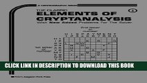 [PDF] Elements of Cryptanalysis (Cryptographic Series) Full Online
