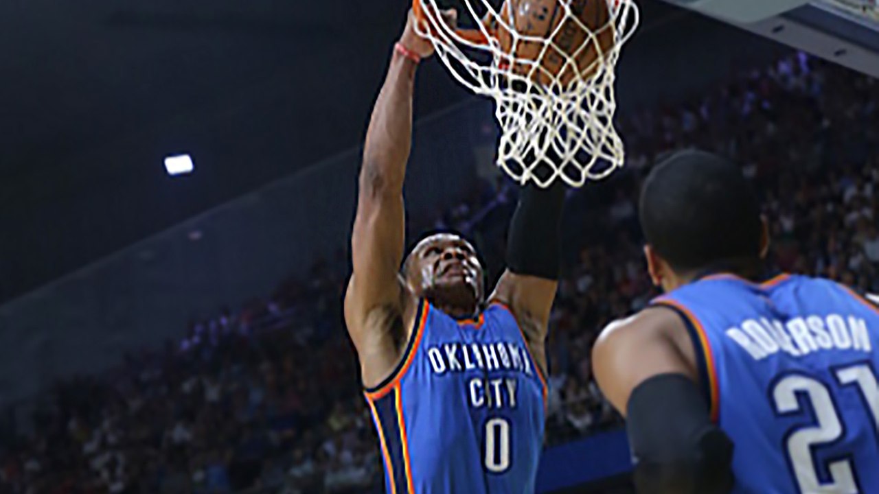 Russell Westbrook & Victor Oladipo DUNK HARD On Real Madrid