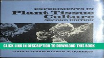 [PDF] Experiments in Plant Tissue Culture Popular Colection