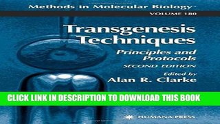 [PDF] Transgenesis Techniques: Principles and Protocols (Methods in Molecular Biology) Full Online