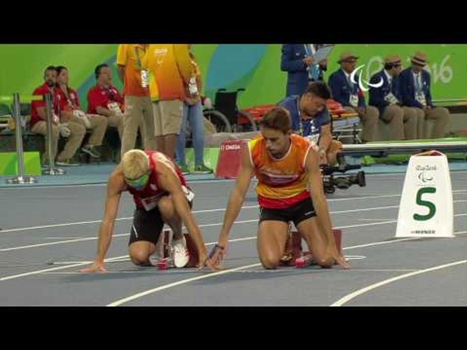 Athletics | Men's 400m - T11 Round 1 Heat 3 | Rio 2016 Paralympic Games