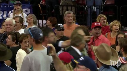 Protesters led out of Trump rally