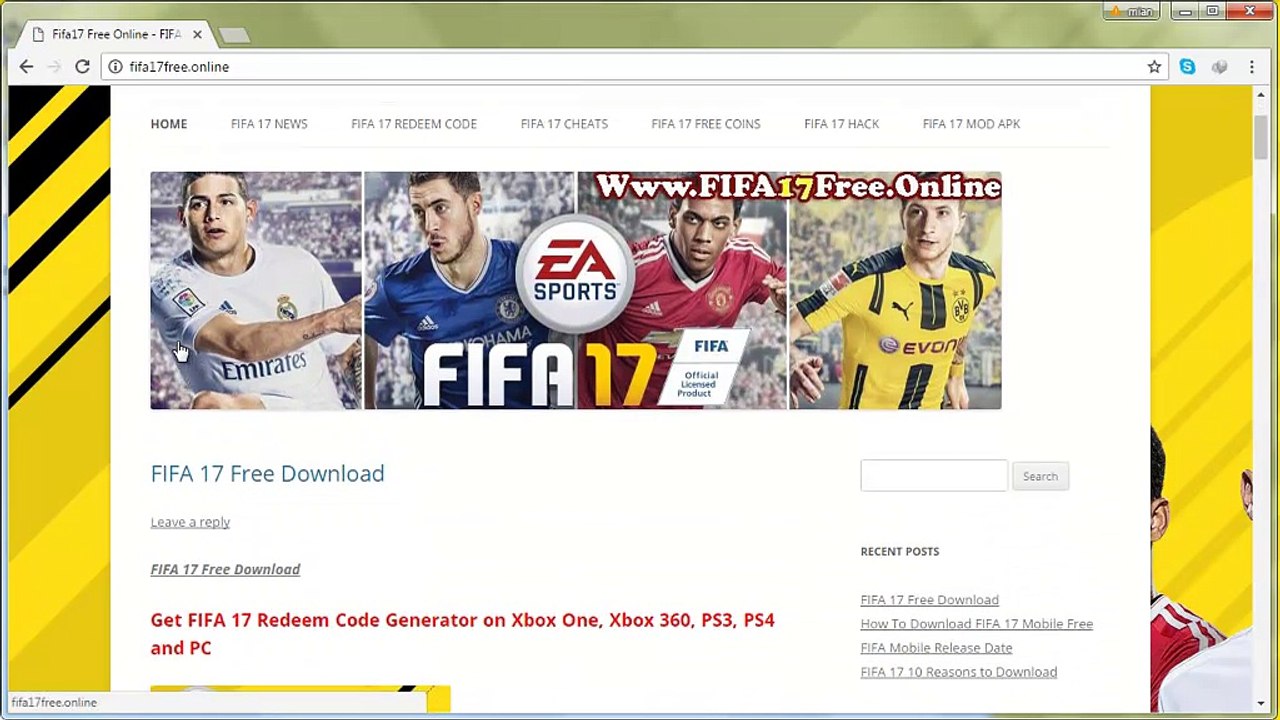 FIFA 17 Code Generator - Keygen - Clé CD - Version complète - video  Dailymotion