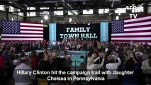 Hillary and Chelsea Clinton campaign in Pennsylvania