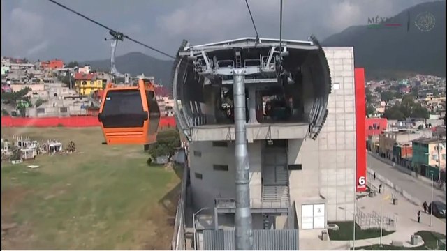 En marcha Mexicable, primer teleférico de transporte urbano de México