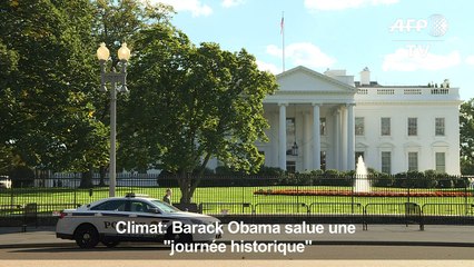 Climat: Barack Obama salue une "journée historique"