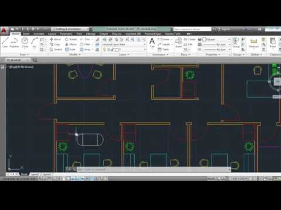 تعليم اوتوكاد 2014 الدرس السادس : Block - Layout - viewport - Plot