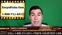 Memphis Tigers vs. Temple Owls Free Pick