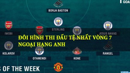 Đội hình thi đấu tệ nhất vòng 7 ngoại hạng anh