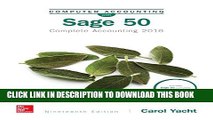 [PDF] Computer Accounting with Sage 50 2016 Popular Online