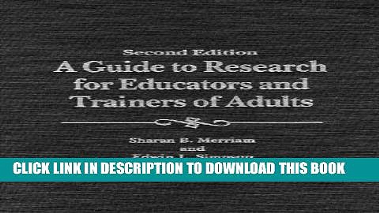 [PDF] A Guide to Research for Educators   Trainers of Adults Popular Colection